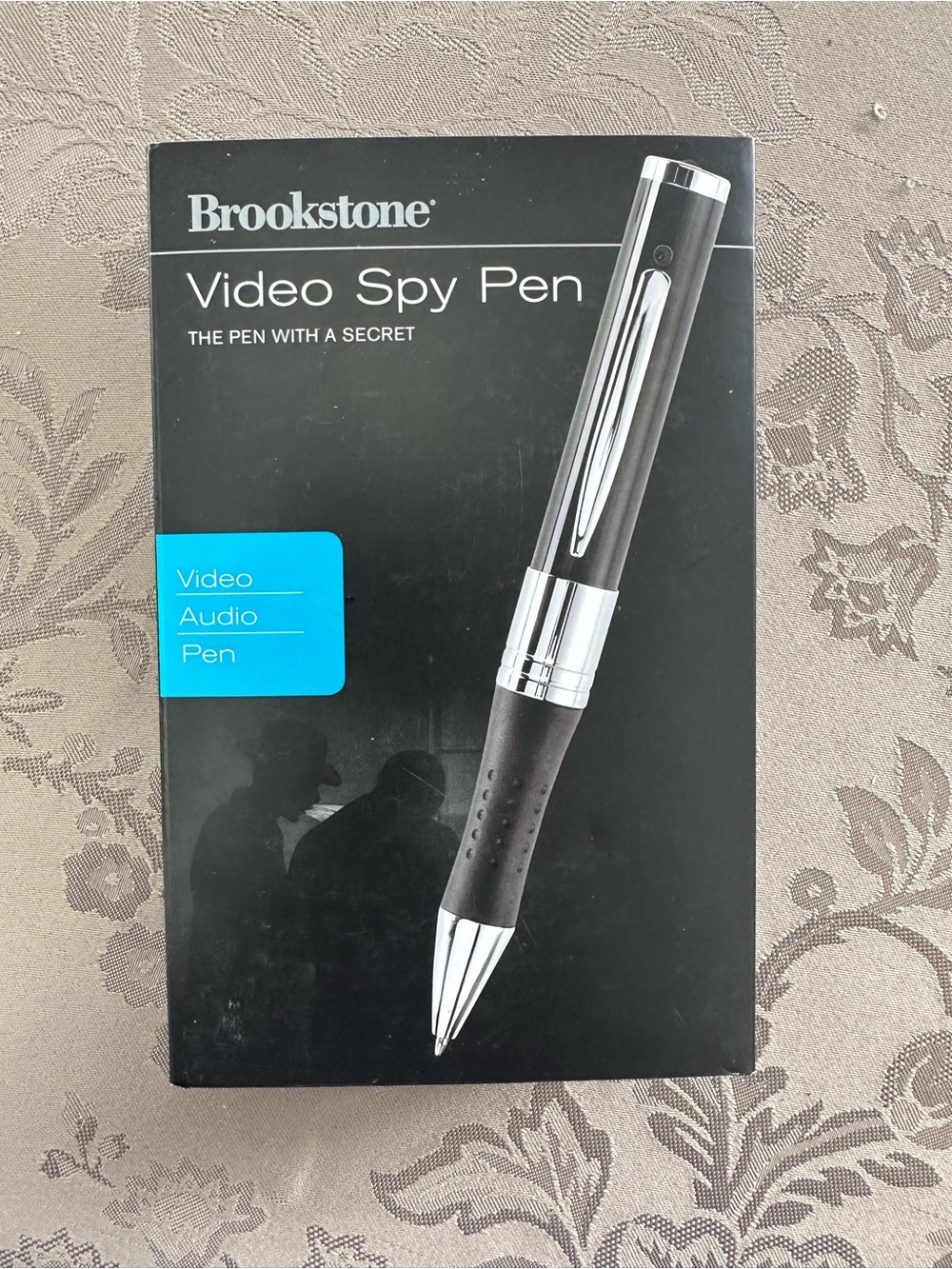 Brookstone Black and Silver Video Spy Pen - Discreet Recording